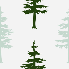 pine tree light & dark green