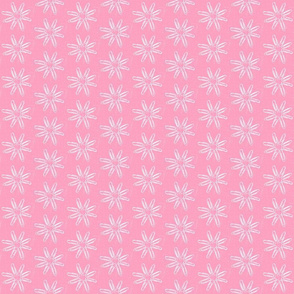 Paper clip Daisies in bubblegum pink