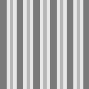Soft Greys - Stripes, Asymmetric
