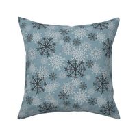 Cute Snowflakes Pattern - Light Blue