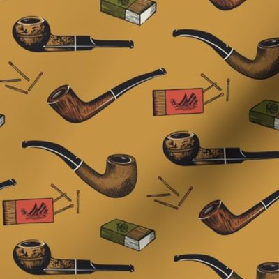 Smoking Pipes in Mustard