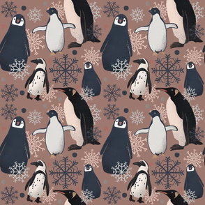 Penguin Pattern - Neutral