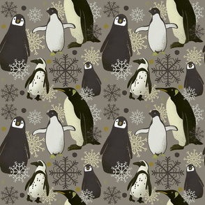 Penguin Pattern - Yellow