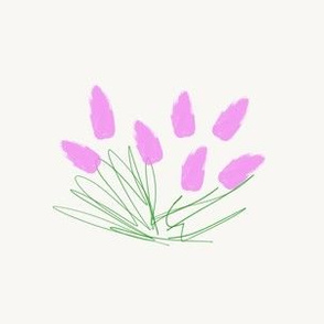 Pink tulip sketch (large)