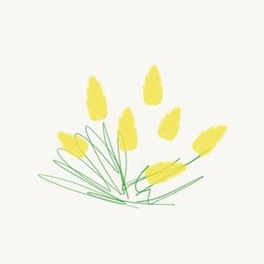 Yellow tulip sketch (large)