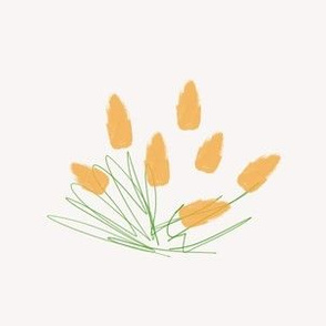 Orange tulip sketch (large)