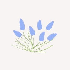 Blue tulip sketch (large)