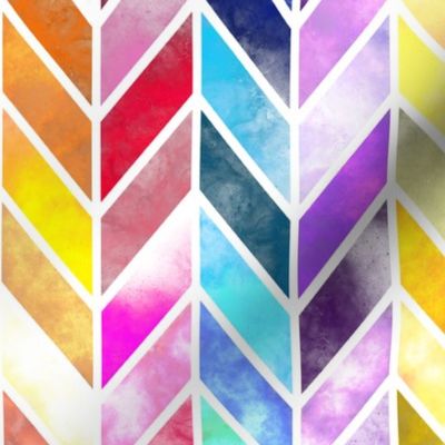 Rainbow Cathedral Windows - Stained Glass - white (medium)