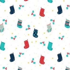 Christmas Stockings white