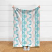 Creative dreams wallpaper XL scale in turquoise by Pippa Shaw