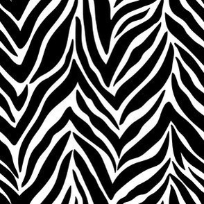 Black and white zebra skin.