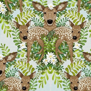 Cute Fawn Damask (large)