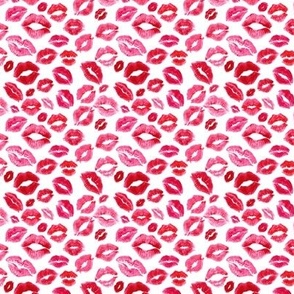 Kisses Lips Fabric, Wallpaper and Home Decor | Spoonflower