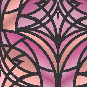 PINK AND PEACH ART DECO 24