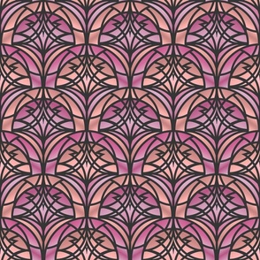 PINK AND PEACH ART DECO 6