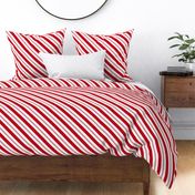 red and white candy cane stripes