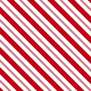 red and white candy cane stripes