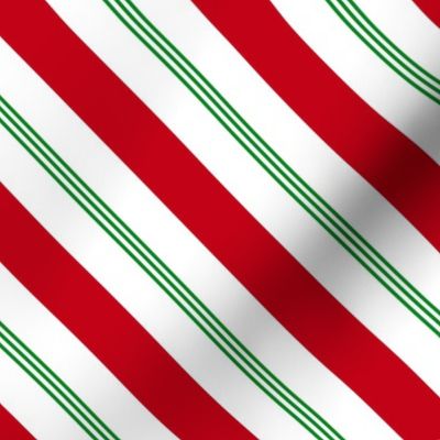 candy cane green red