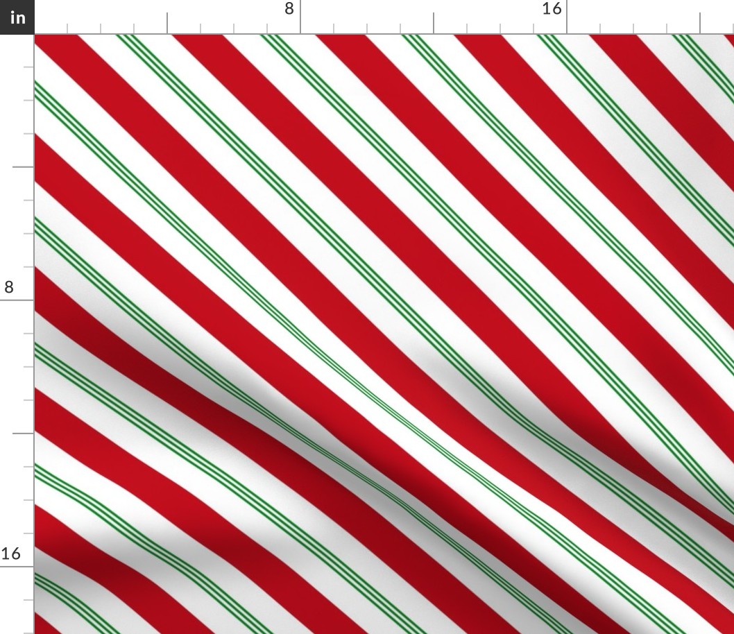 candy cane green red
