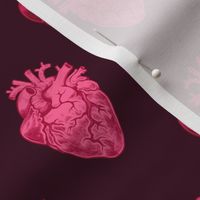 Anatomical Valentine Hearts Dark