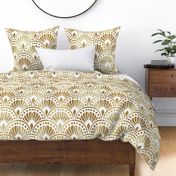 Gold and White Art Deco Pattern XL