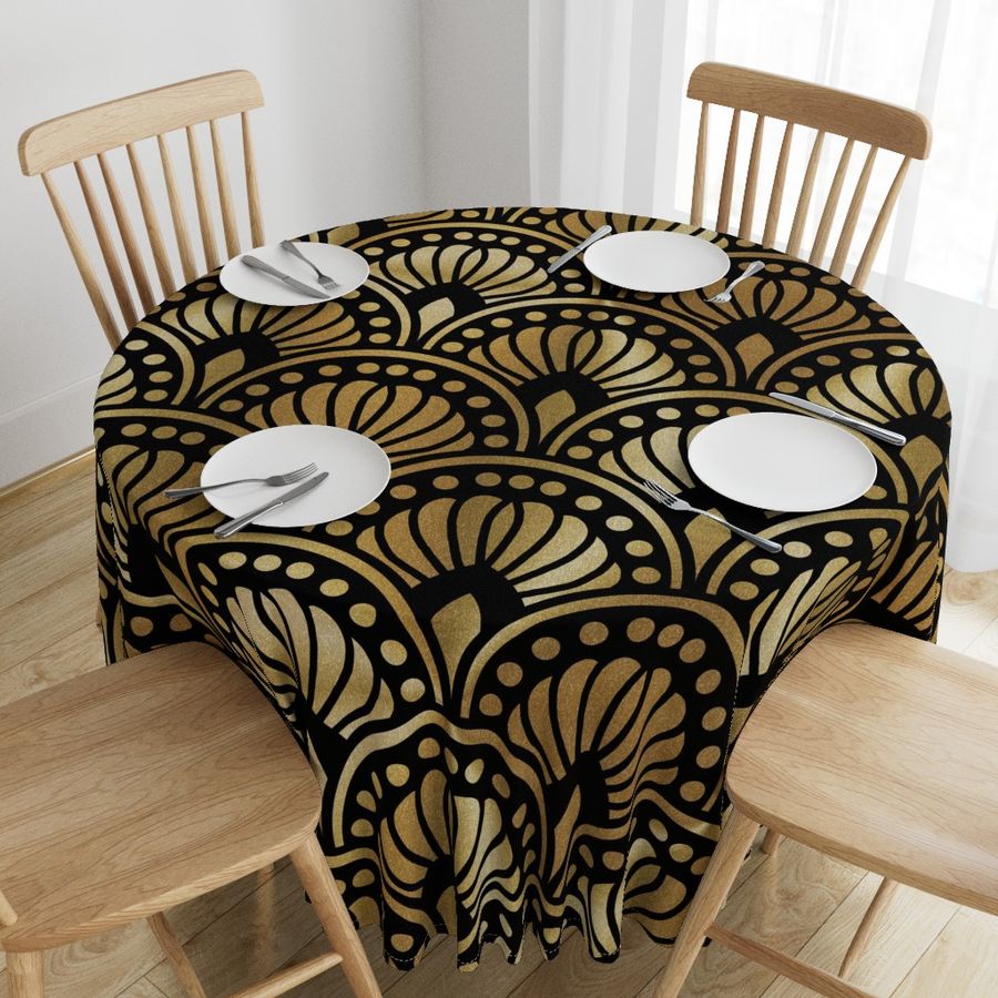 Black and Gold Art Deco XXL