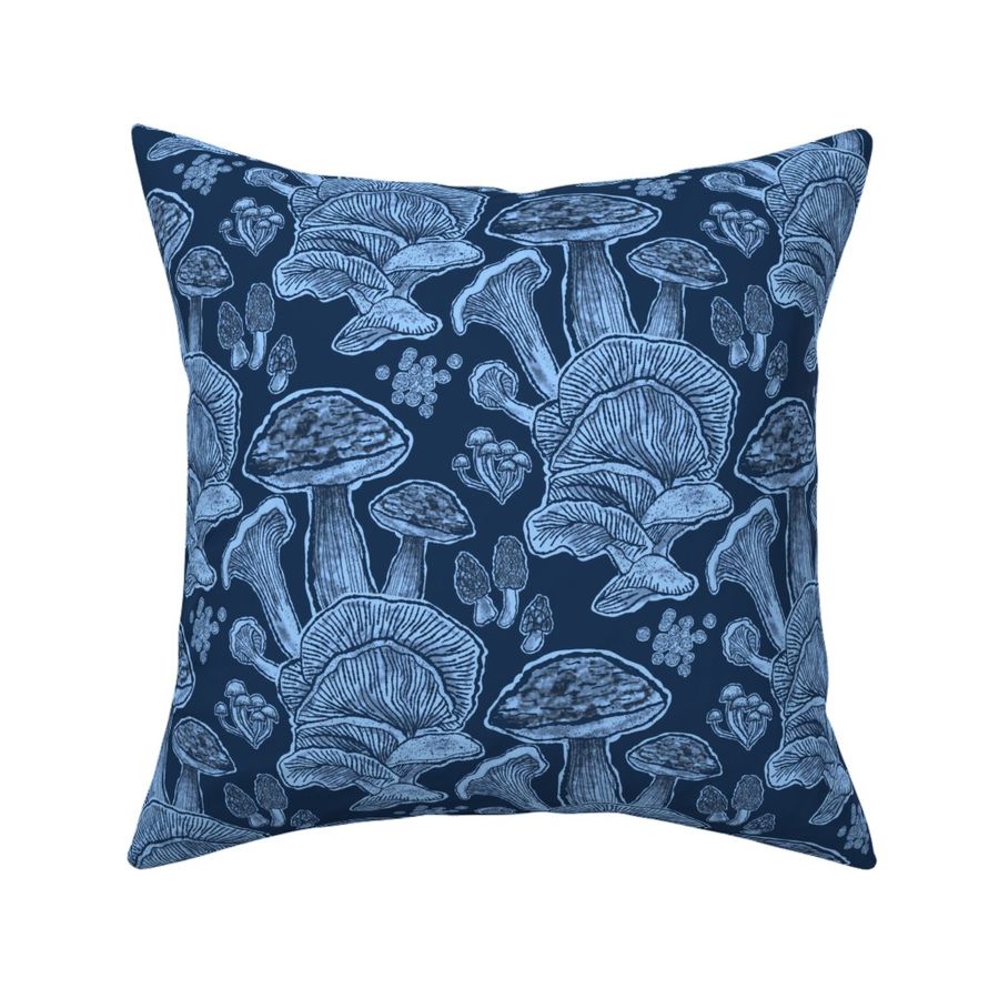 Mushroom Floral (indigo)