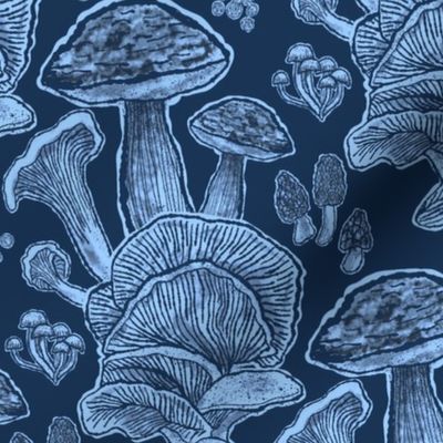 Mushroom Floral (indigo)