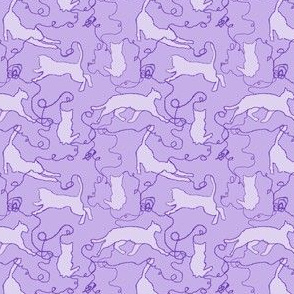 cats and string purple