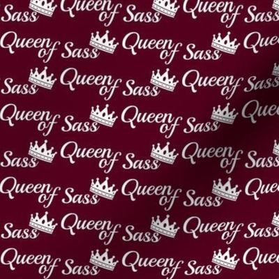 queen of sass burgundy