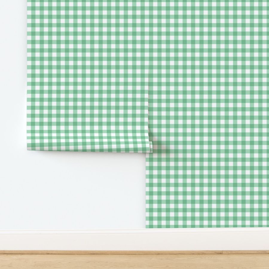 Mint Green  Gingham Plaid -2 inch check