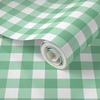 Mint Green  Gingham Plaid -2 inch check