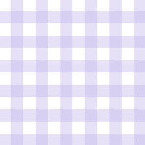 Lilac Gingham Plaid - 1 inch check