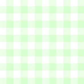 Pastel green 1 inch check or buffalo check pattern