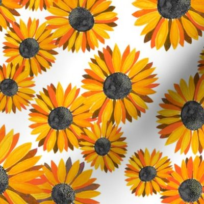 Sunflowers Pattern - Orange