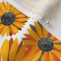 Sunflowers Pattern - Orange