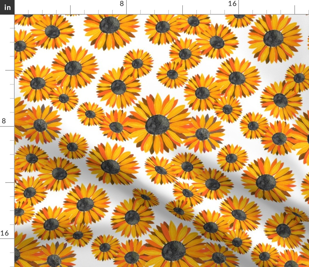 Sunflowers Pattern - Orange