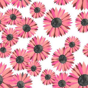 Sunflowers Pattern - Pink