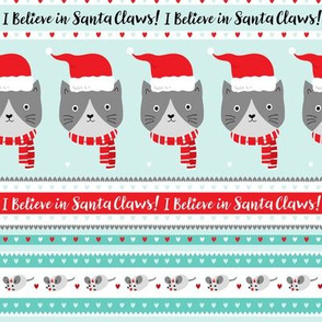 santa claws/mouse fairisle one way