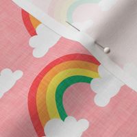 rainbows -  rainbows and clouds - pink - LAD20