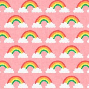 (small scale) rainbows -  rainbows and clouds - pink - LAD20
