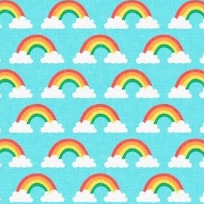 (small scale) rainbows -  rainbows and clouds - bright blue - LAD20