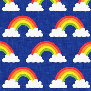 rainbows -  rainbows and clouds - blue - LAD20