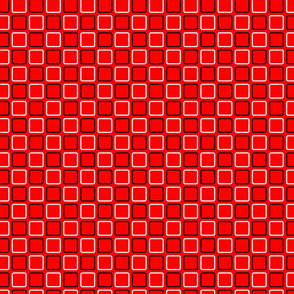 60s mod squares black and white on red