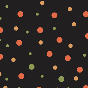 black background polka dot pattern-01