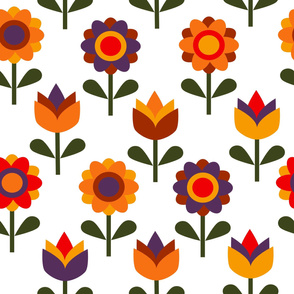 70s Retro Flowers