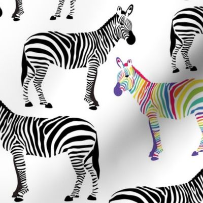 Be Yourself Rainbow Zebra 