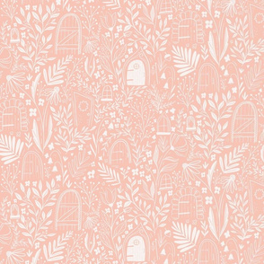 Secret Door Fairy Garden - pink