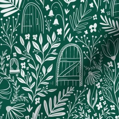Secret Door Fairy Garden - green