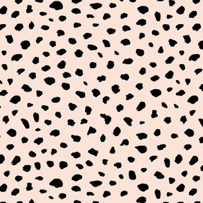The minimalist dalmatian trendy cheetah spots animal print boho baby nursery  off white cream black